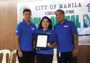 Receiving of certificate of appreciation - Aguila Auto Glass